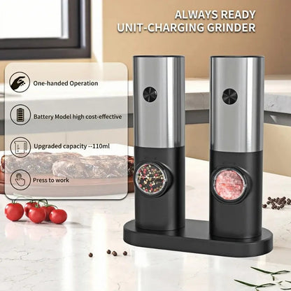 GrindMate Electric Salt & Pepper Grinder
