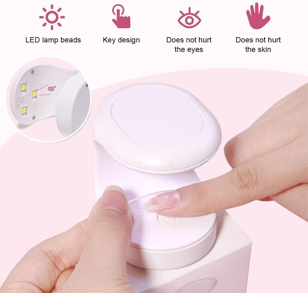 Portable UV Nail Lamp – Quick-Dry Gel Polish Curing Light