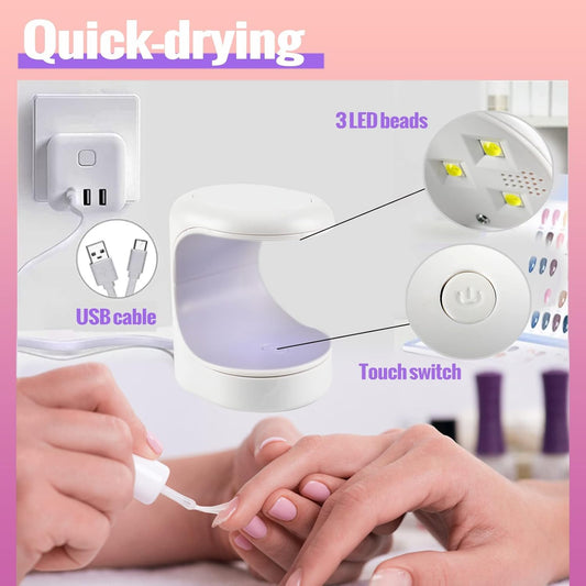 Portable UV Nail Lamp – Quick-Dry Gel Polish Curing Light