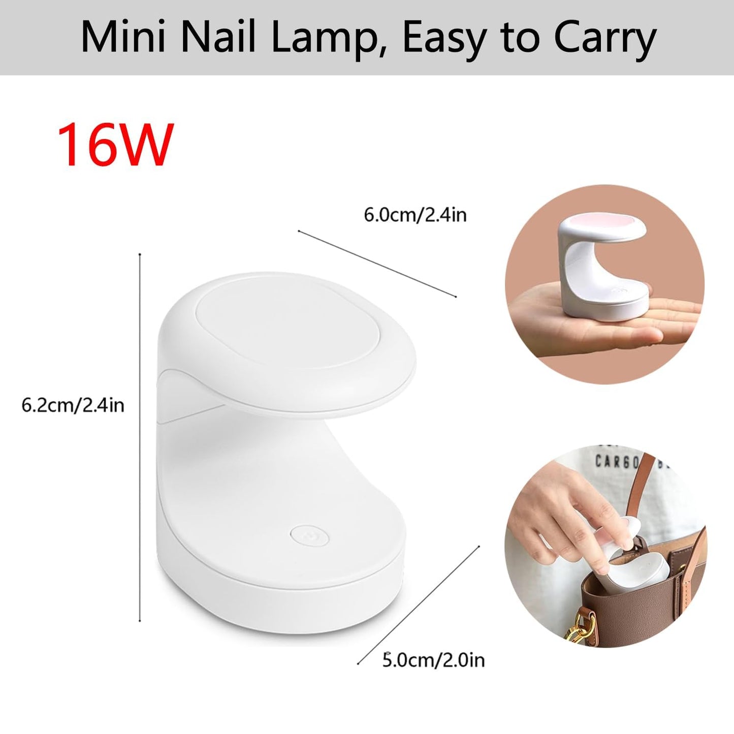 Portable UV Nail Lamp – Quick-Dry Gel Polish Curing Light