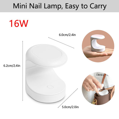 Portable UV Nail Lamp – Quick-Dry Gel Polish Curing Light