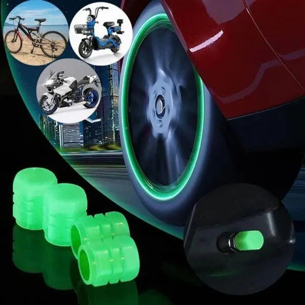 Car luminous tyre cap